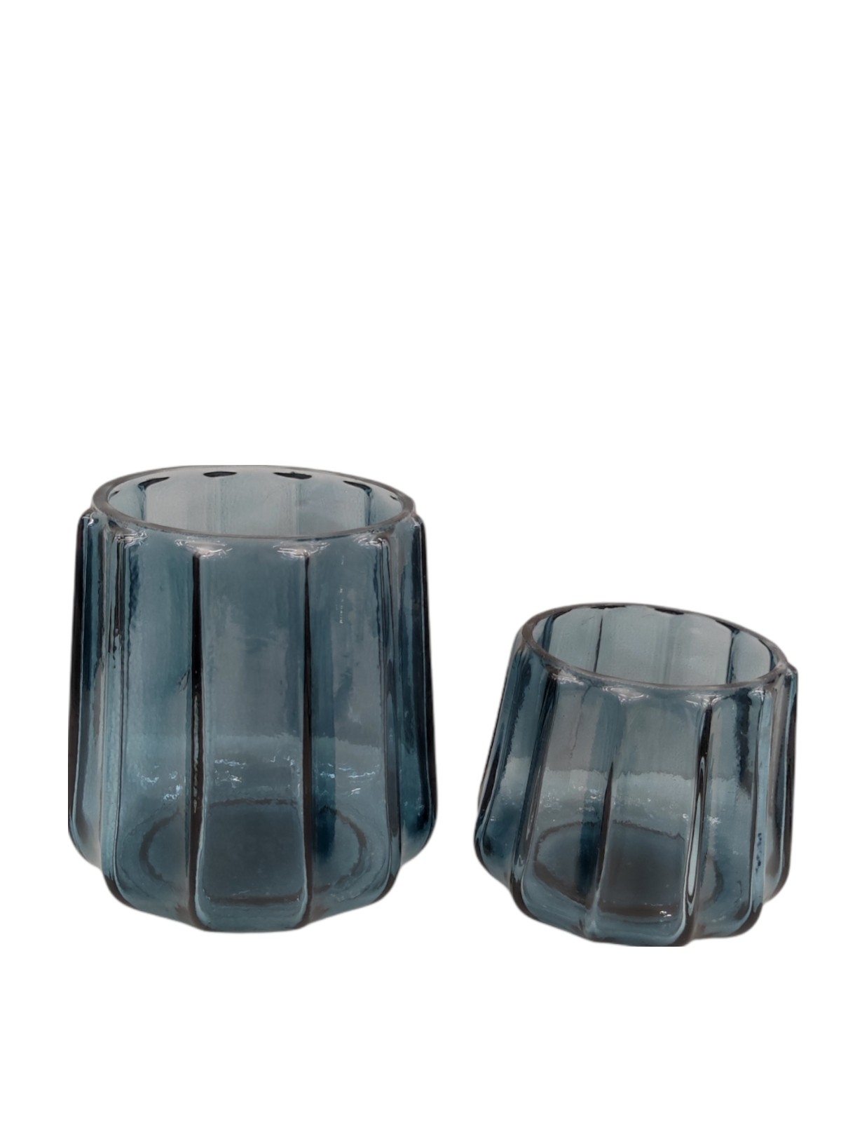 Glass vase/tealight set 2