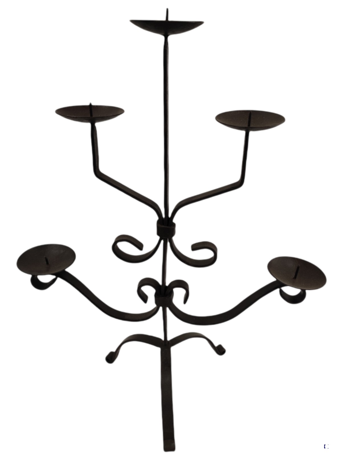 Iron candlestick for five candles