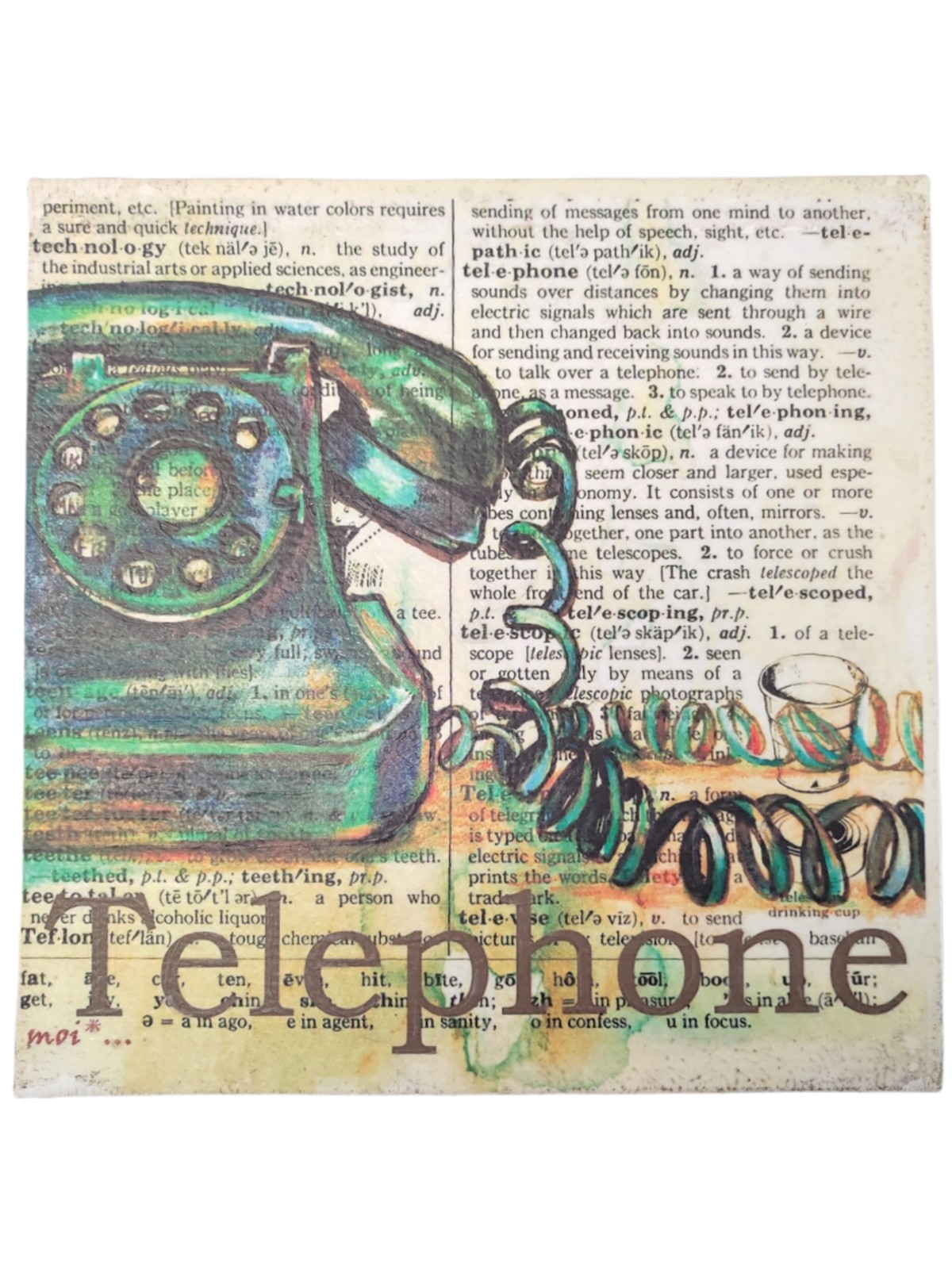 “Telephon” canvas wall art