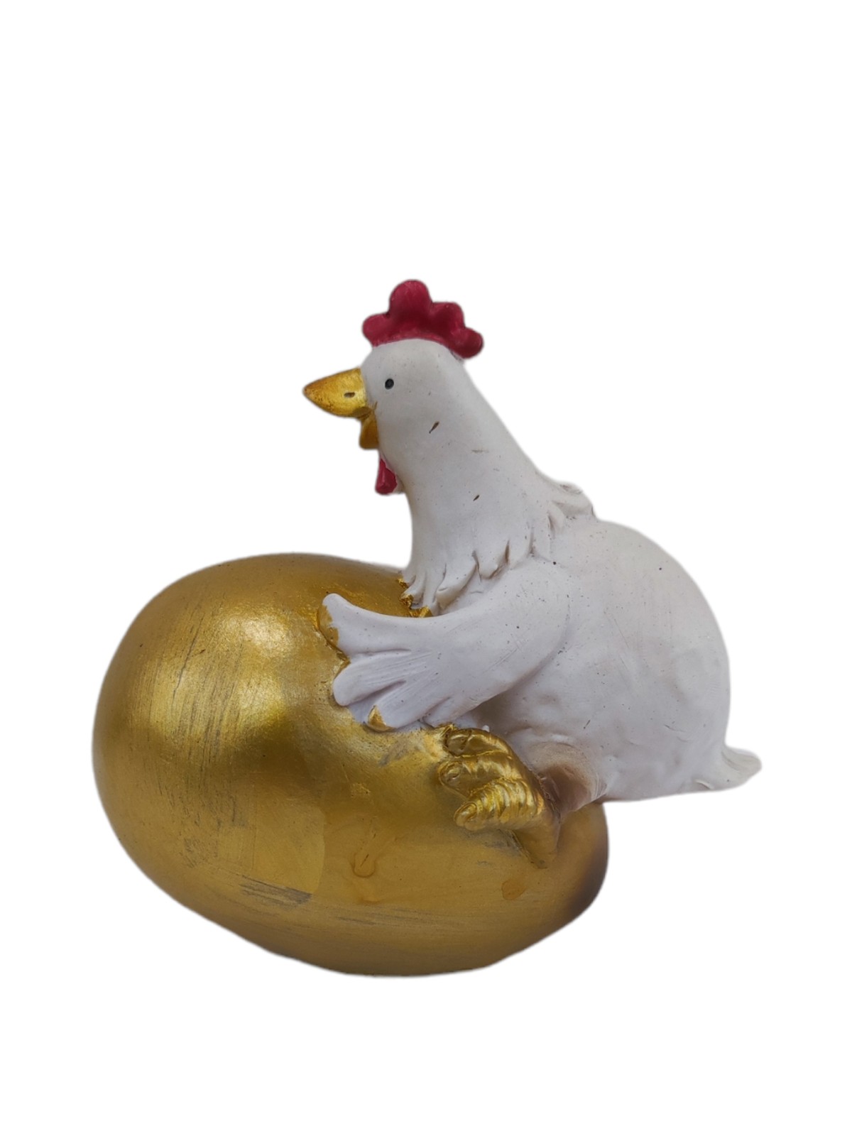 Διακοσμητική κότα με χρυσό αυγό