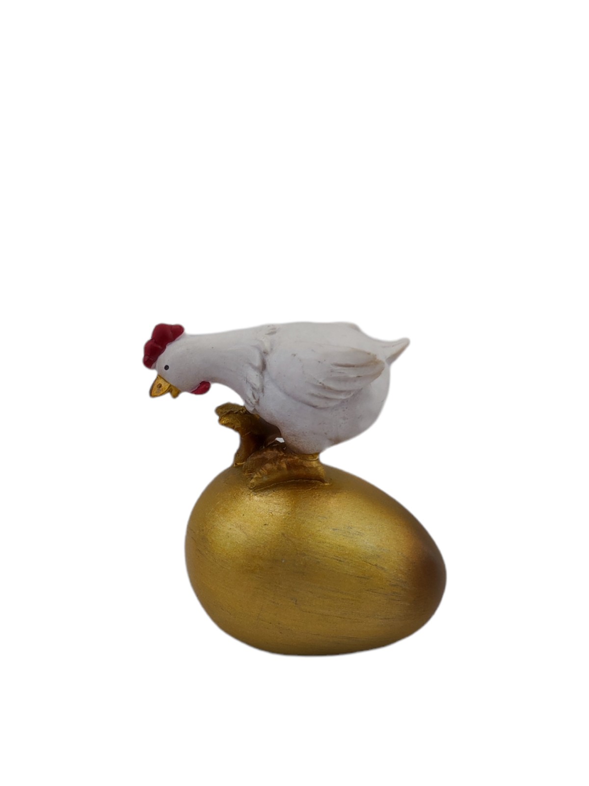 Διακοσμητική κότα με χρυσό αυγό